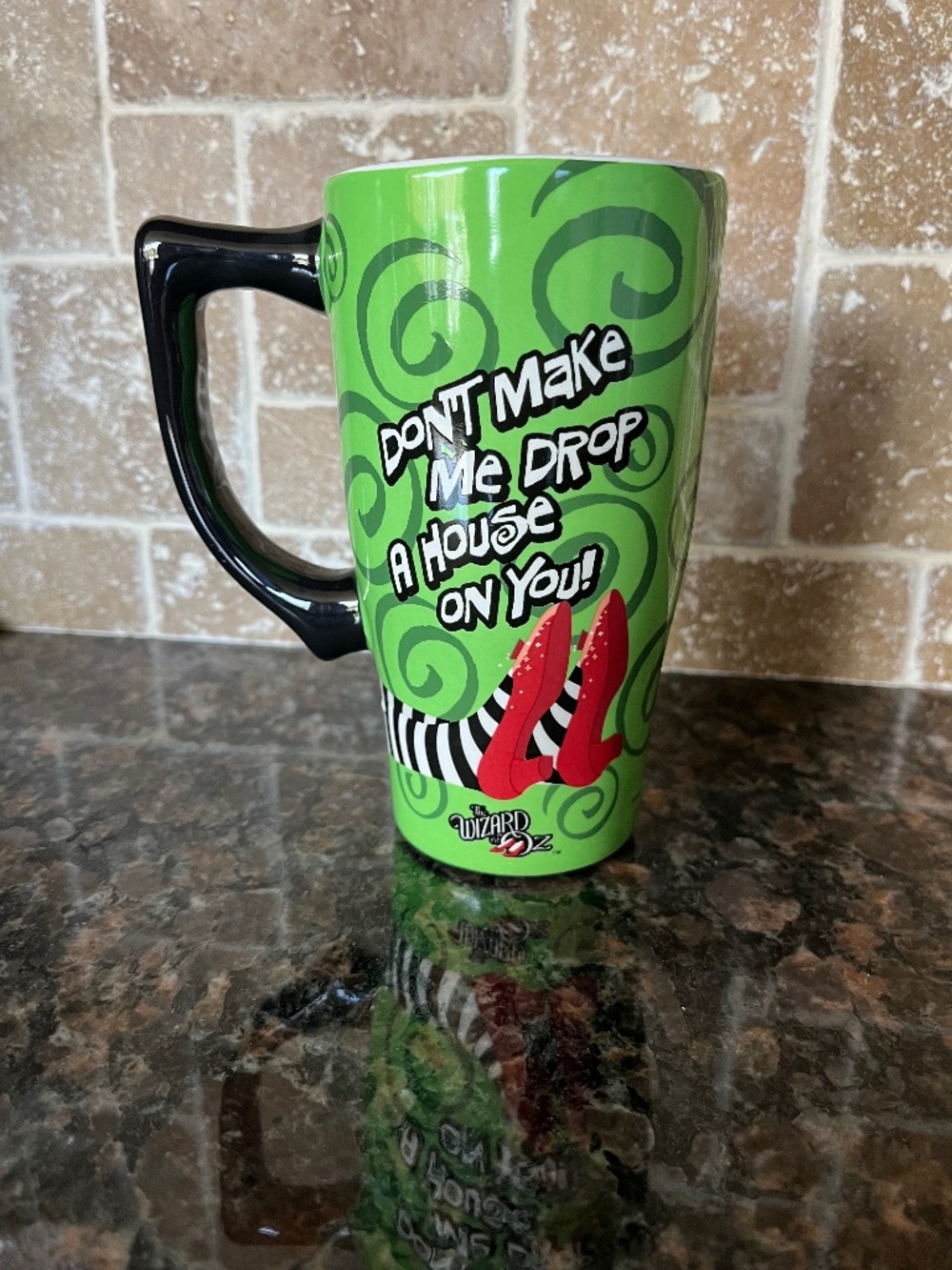 Wizard of Oz Don't Make Me Drop A House On You Tall Mug